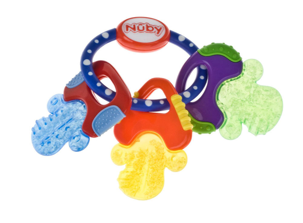 Nuby Icybite Hard/Soft Teething Keys - Blue