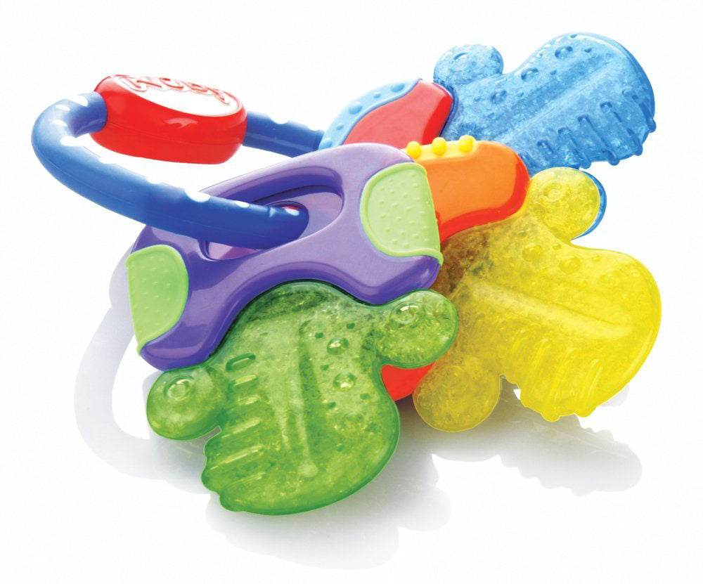 Nuby Icybite Hard/Soft Teething Keys - Blue