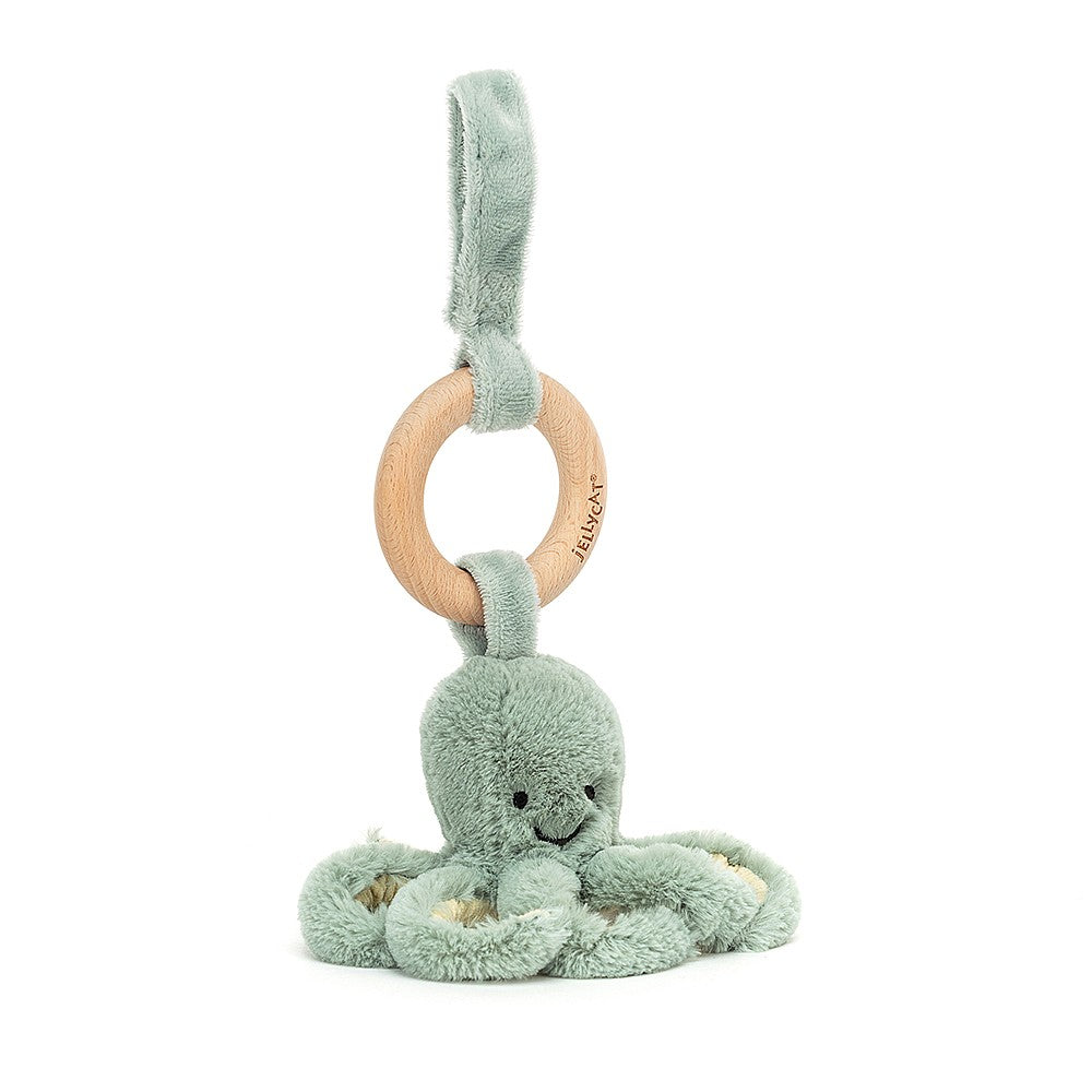 Jellycat Odyssey Octopus Wooden Ring Toy (12cm)