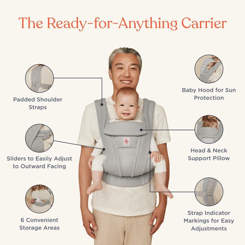 Ergobaby Omni Deluxe All-in-One Mesh Baby Carrier (6 Colors)