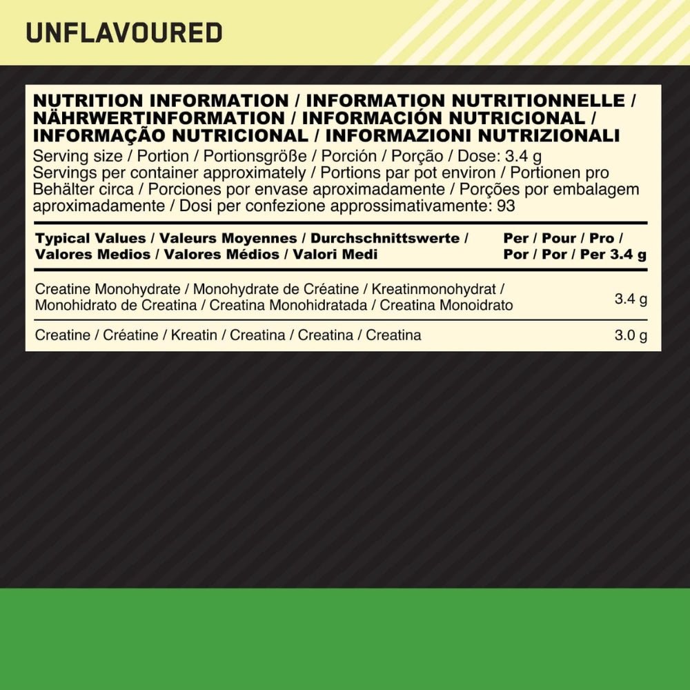 Optimum Nutrition Micronized Creatine Powder, 317g (Unflavored) - Exp 08/26