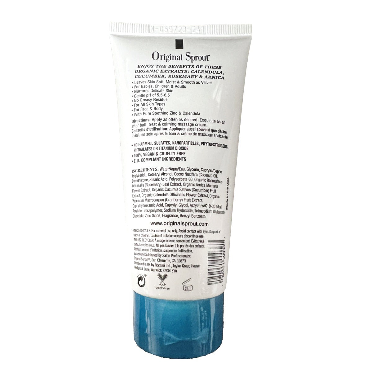 Original Sprout Scrumptious Baby Cream, 3oz (Exp 10/27)