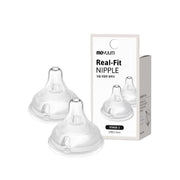 Moyuum Real Fit Nipples, 2pk (5 Sizes)