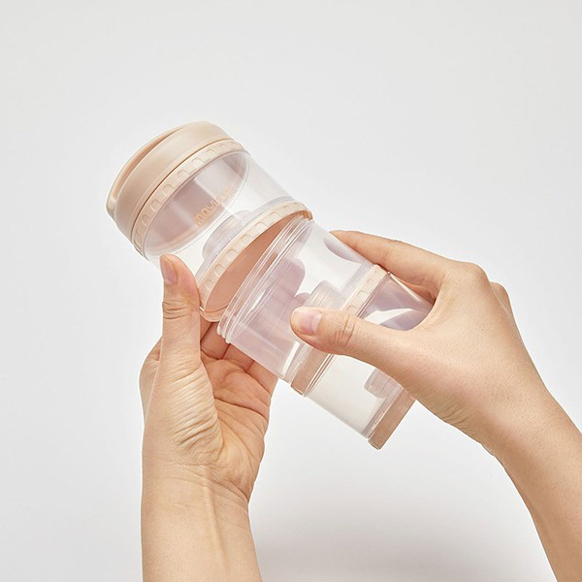 Moyuum Premium Milk Powder Dispenser, 3 Tiers (4 Colours) - Pupsik Singapore