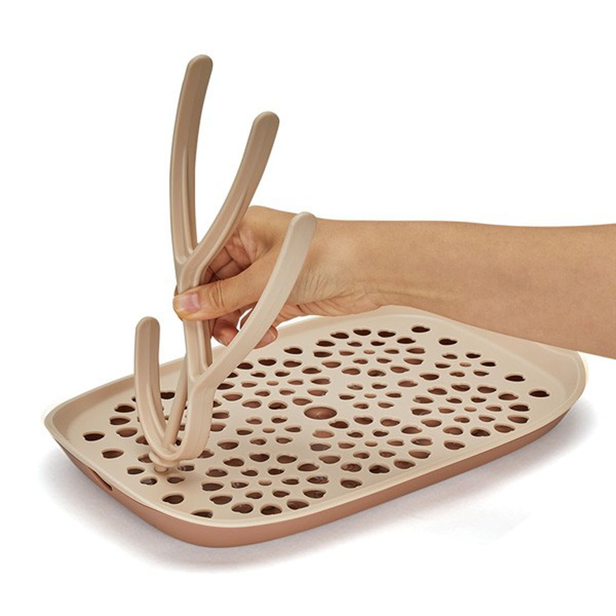 Moyuum Premium Bottle Drying Rack - Beige