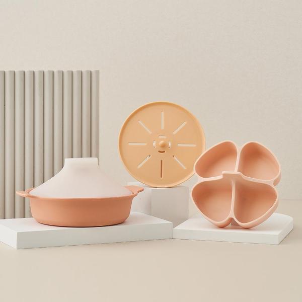 Moyuum All-in-One Baby Food Steamer with Divider, 1000ml (3 Colors)