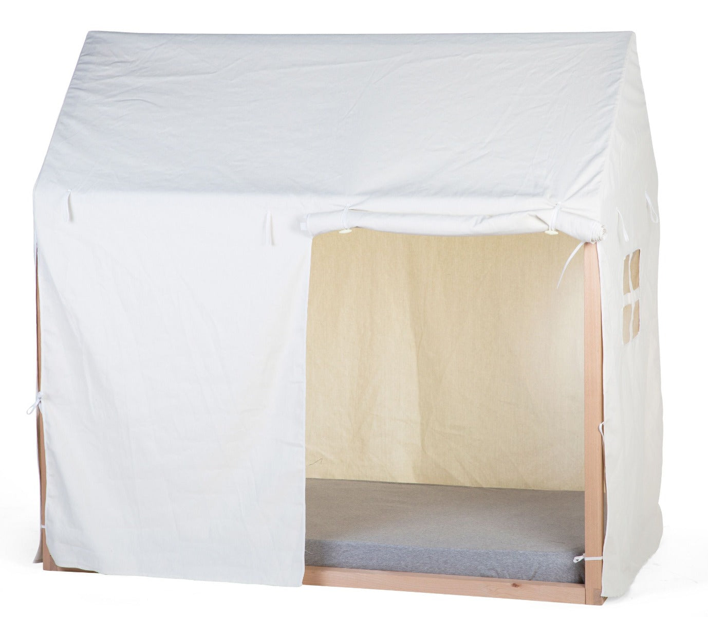 Childhome House Tent Bed Frame Cover (70x140cm) - White