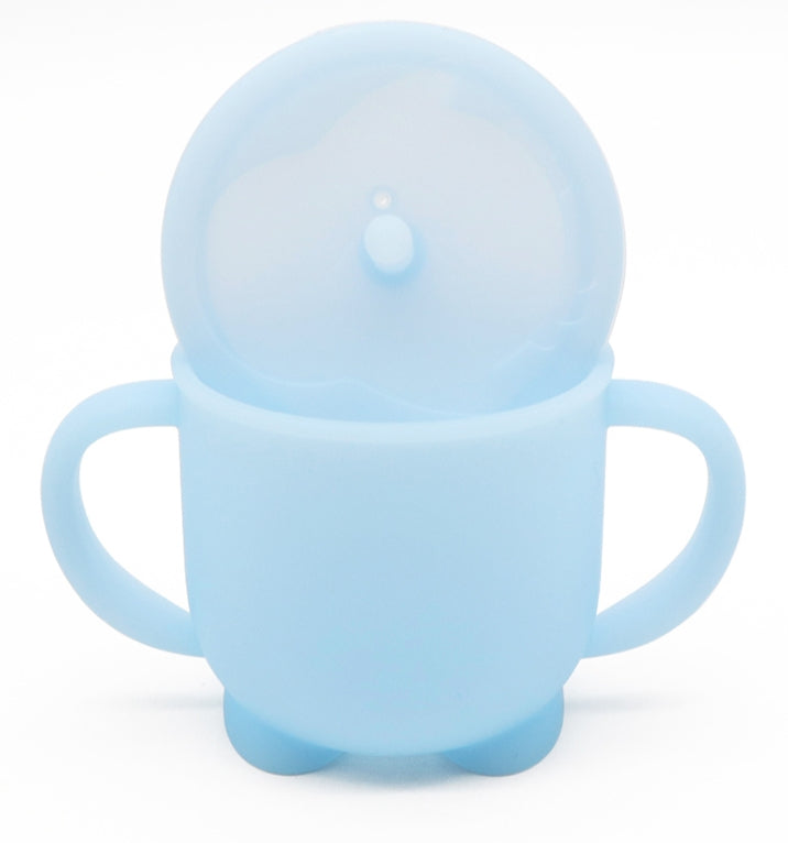 Biomom Penguin Silicone Straw Cup (3 Colours) - Pupsik Singapore