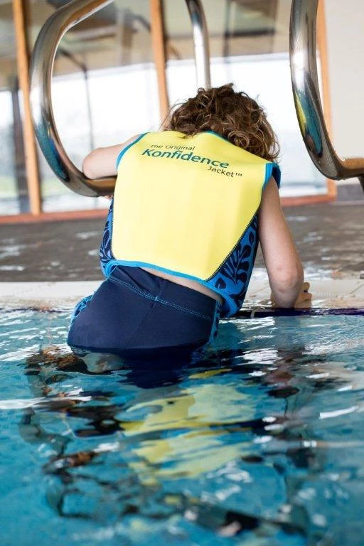 Konfidence Original Children Swim Jacket - Hamptons Navy Stripe (3 Sizes)