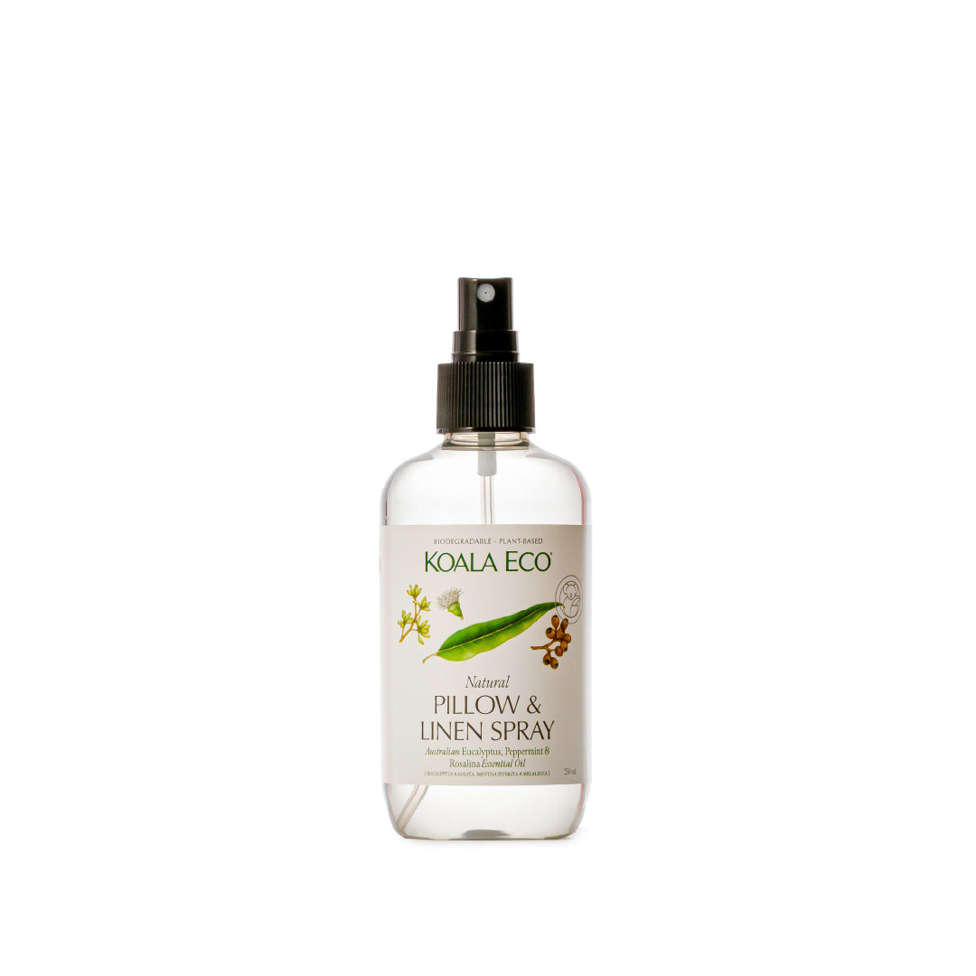 Koala Eco Natural Pillow & Linen Spray, 250ml - Eucalyptus, Peppermint & Rosalina Essential Oil (Exp 07/27)