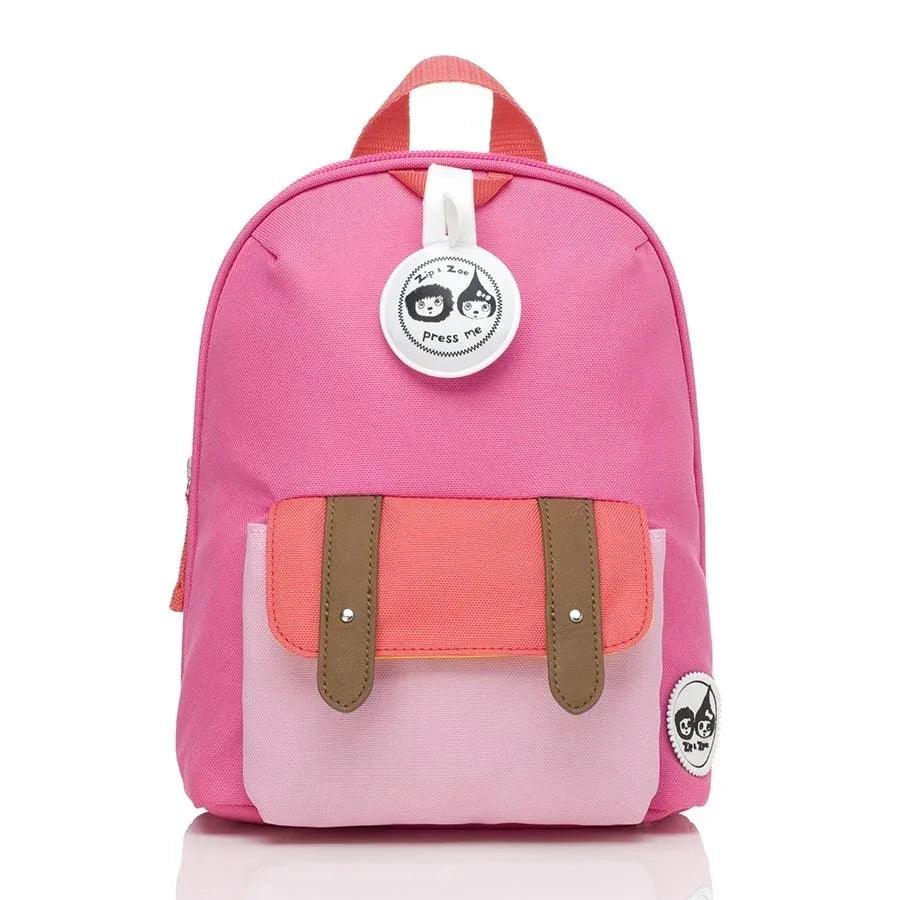 babymel mini backpack Babymel Zip & Zoe Mini Backpack & Safety Harness / Reins - Hot Pink