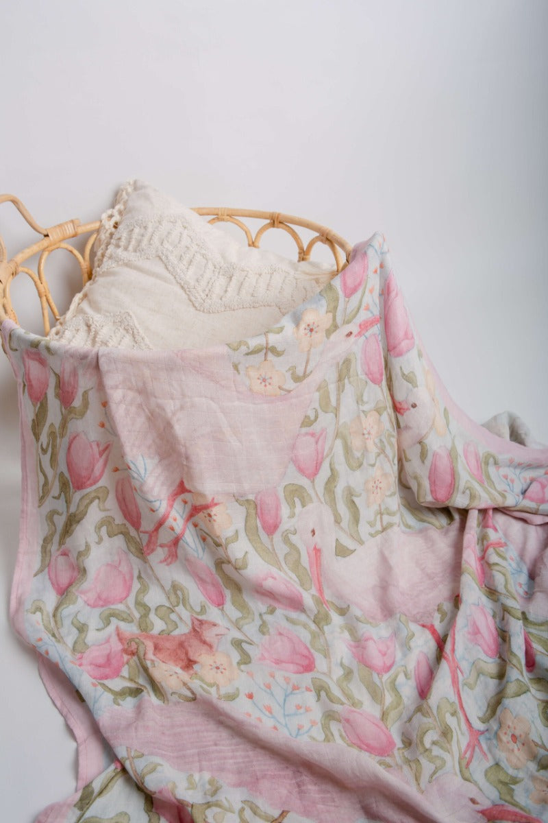 House of Holly Soft Bamboo Swaddle (8 Designs) - Pupsik Singapore