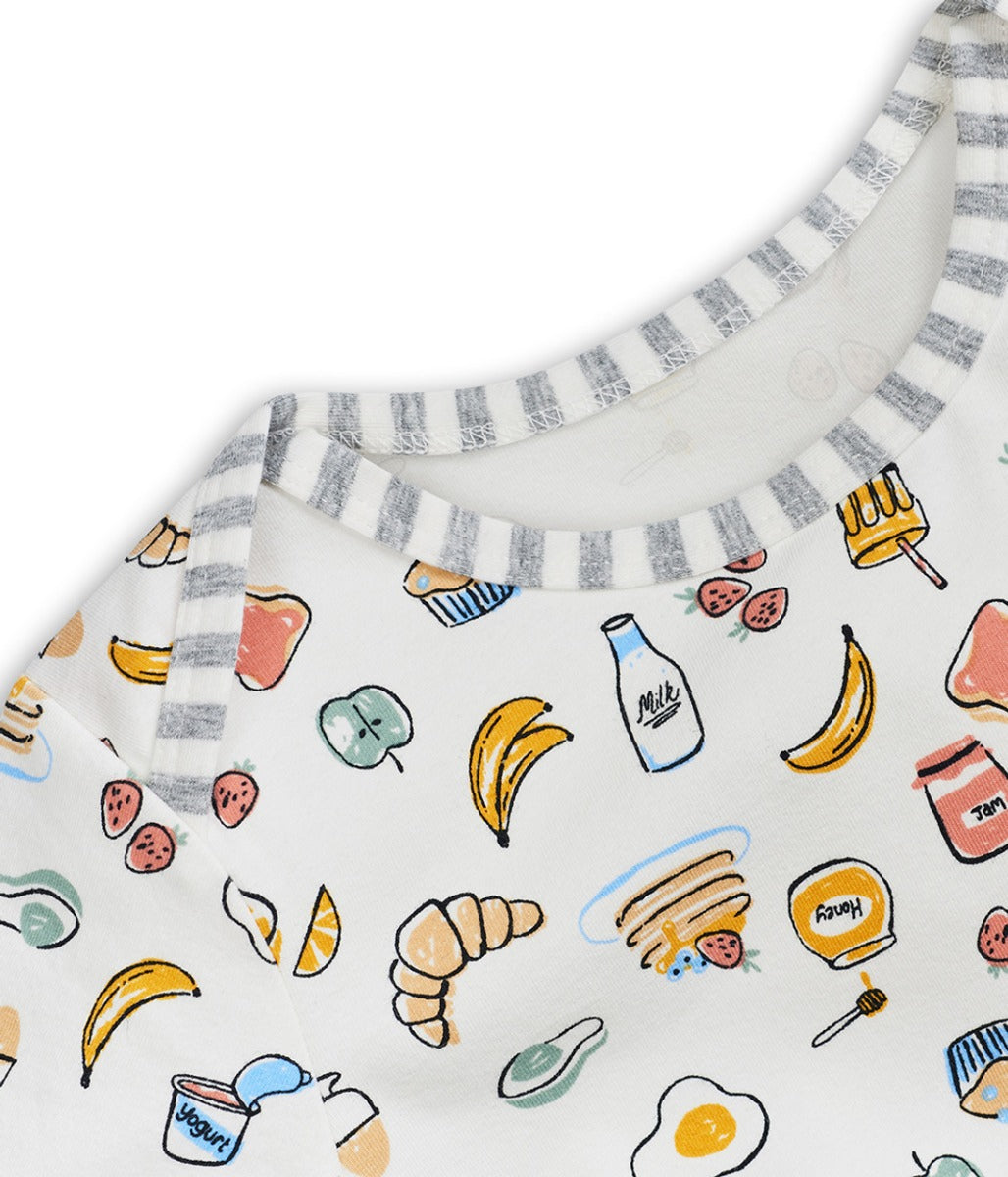 Love to Dream Kids Long Sleeve Pyjamas Set - Breakfast (2 Sizes)