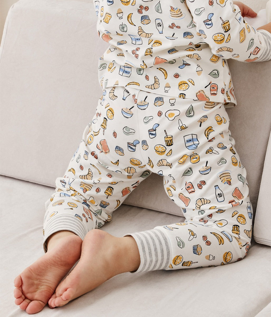 Love to Dream Kids Long Sleeve Pyjamas Set - Breakfast (2 Sizes)