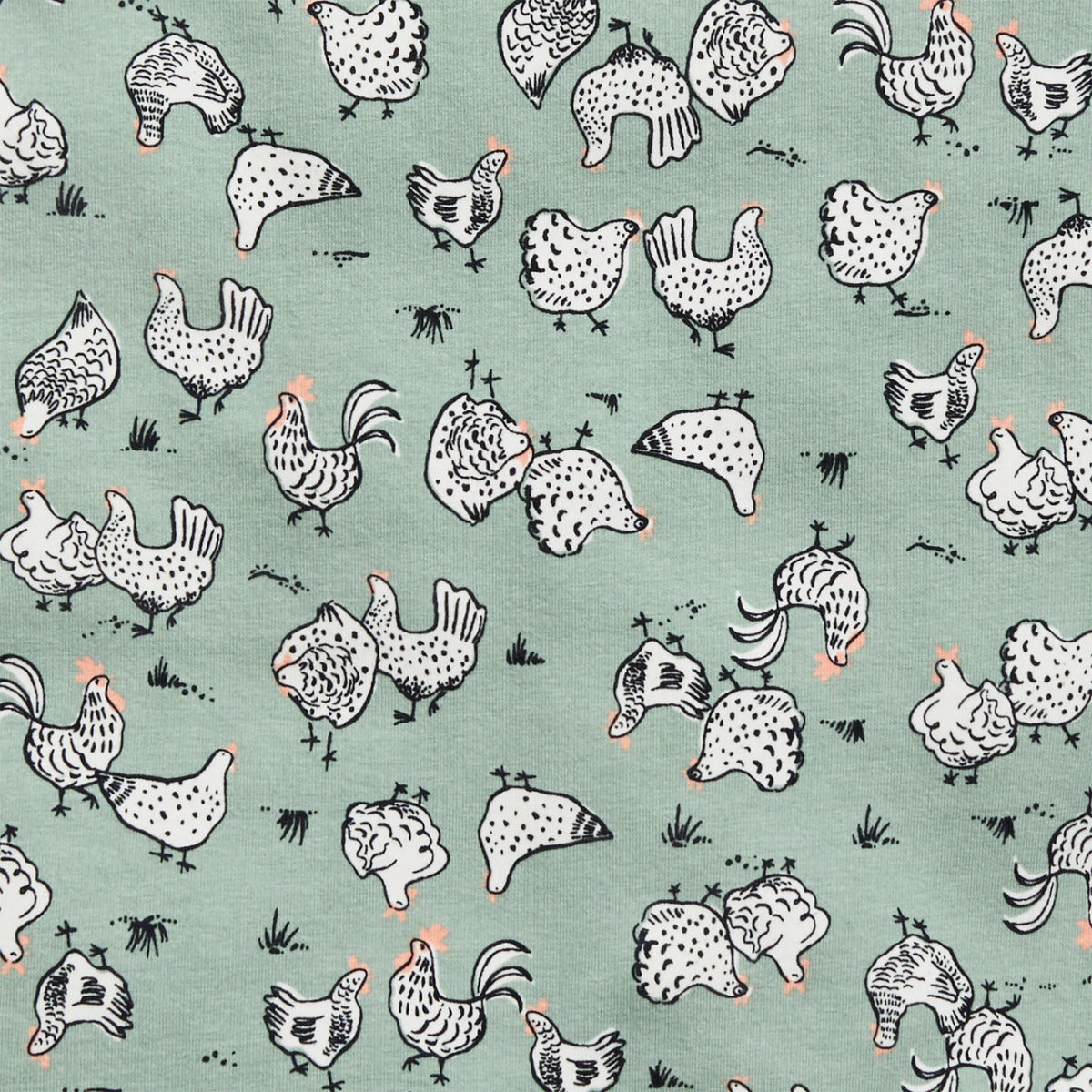 Love to Dream Kids Long Sleeve Pyjamas Set - Chicken Run Olive (2 Sizes)