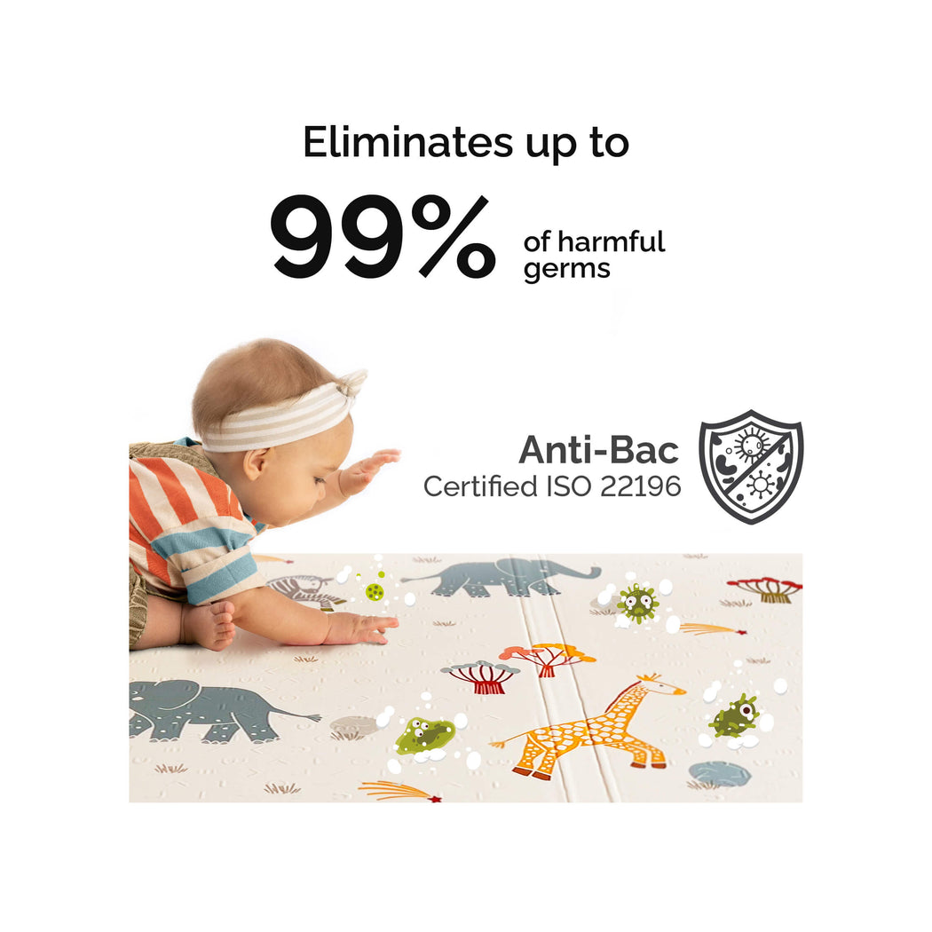 Oribel PurePlay Antibac Foldable Playmat - 150 x 200cm (2 Designs) - Pupsik Singapore