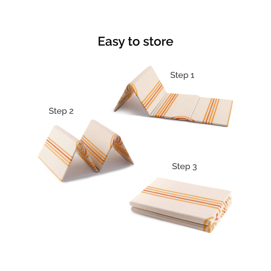 Oribel PurePlay Antibac Foldable Playmat - 150 x 200cm (2 Designs) - Pupsik Singapore
