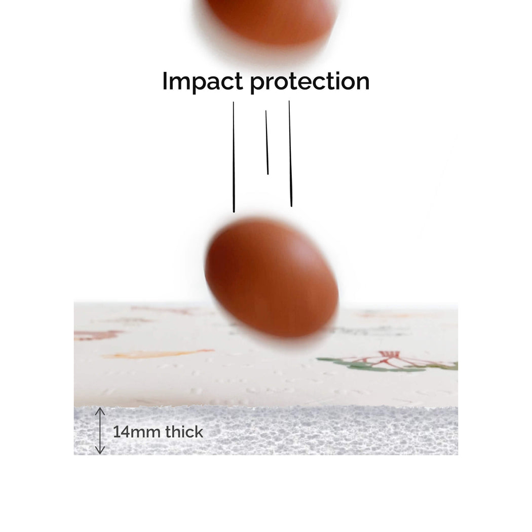 Oribel PurePlay Antibac Foldable Playmat - 150 x 200cm (2 Designs) - Pupsik Singapore