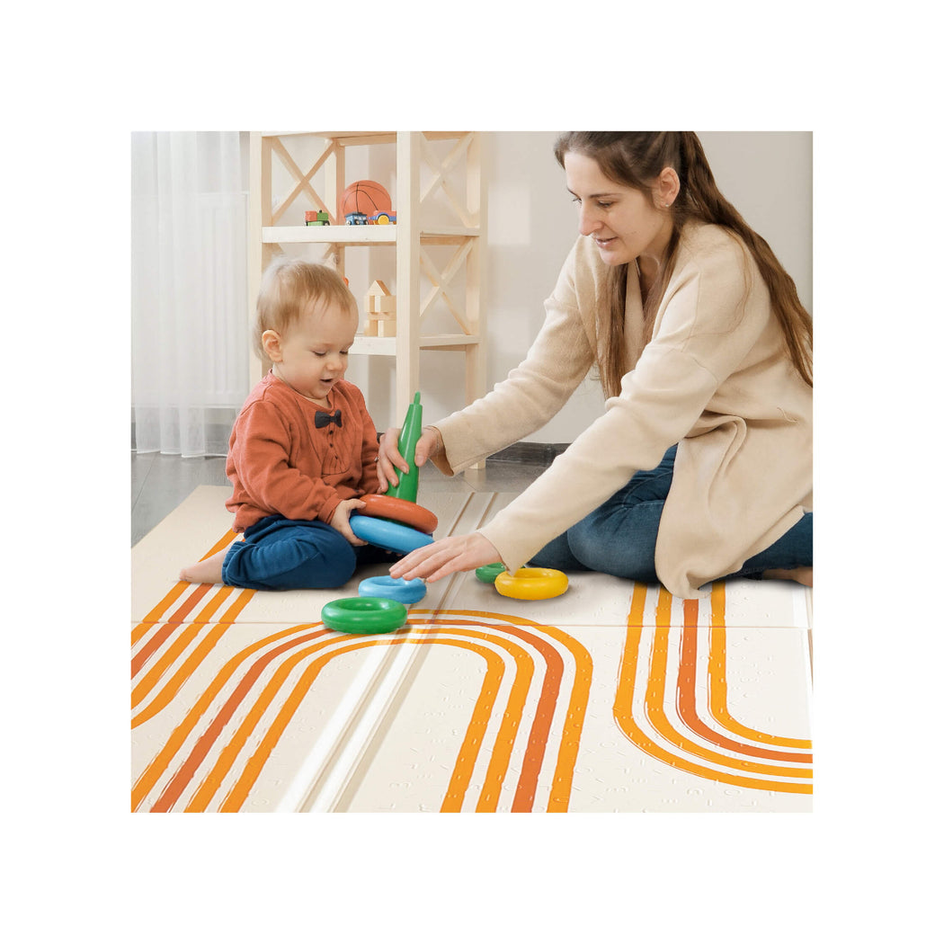 Oribel PurePlay Antibac Foldable Playmat - 150 x 200cm (2 Designs) - Pupsik Singapore