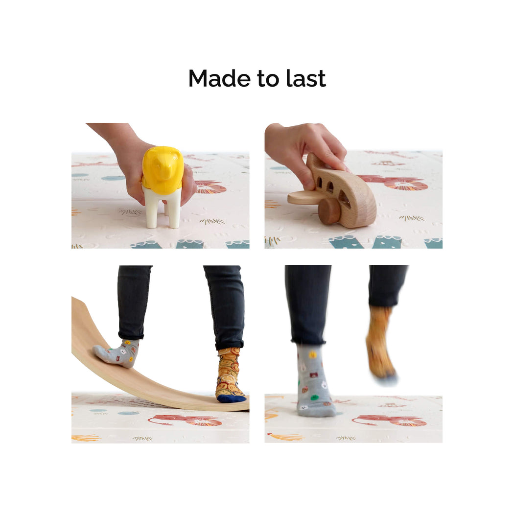 Oribel PurePlay Antibac Foldable Playmat - 150 x 200cm (2 Designs) - Pupsik Singapore