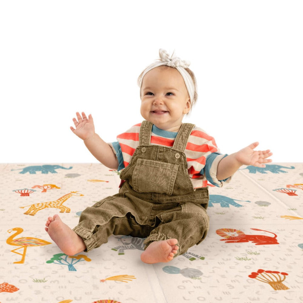 Oribel PurePlay Antibac Foldable Playmat - 150 x 200cm (2 Designs) - Pupsik Singapore
