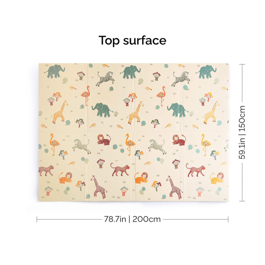 Oribel PurePlay Antibac Foldable Playmat - 150 x 200cm (2 Designs) - Pupsik Singapore