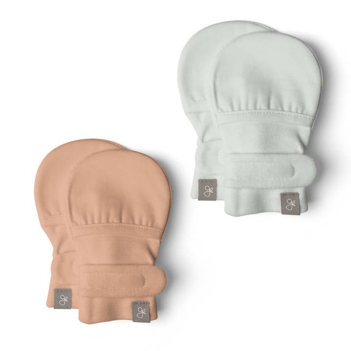 Goumi Bamboo & Organic Cotton Baby Mittens 0-3m (2pk) (4 Designs)