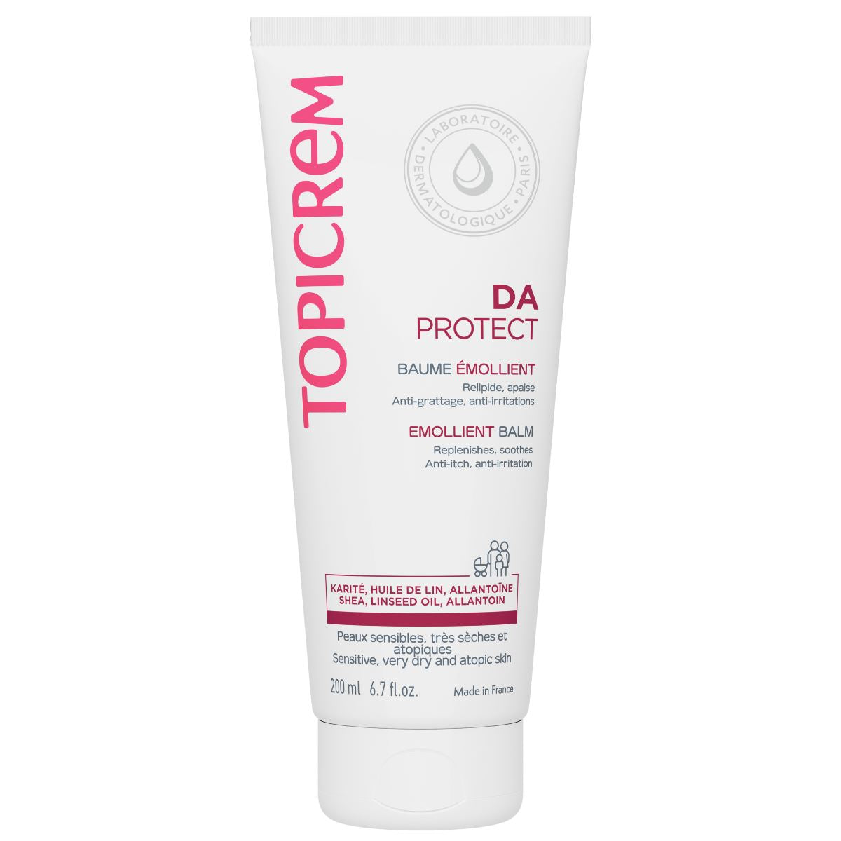 Topicrem DA Protect Emollient Balm, 200ml (Exp 09/27)