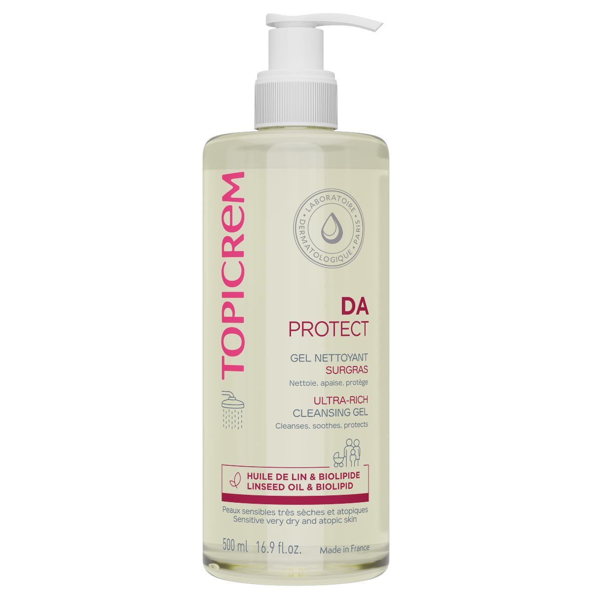 Topicrem DA Protect Ultra Rich Cleansing Gel, 500ml (Exp 01/28)