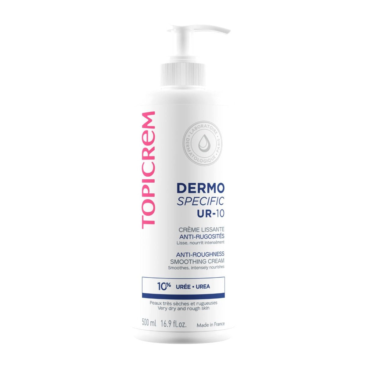 Topicrem Dermo Specific UR-10 Anti-Roughness Smoothing Cream, 500ml (Exp 01/28)