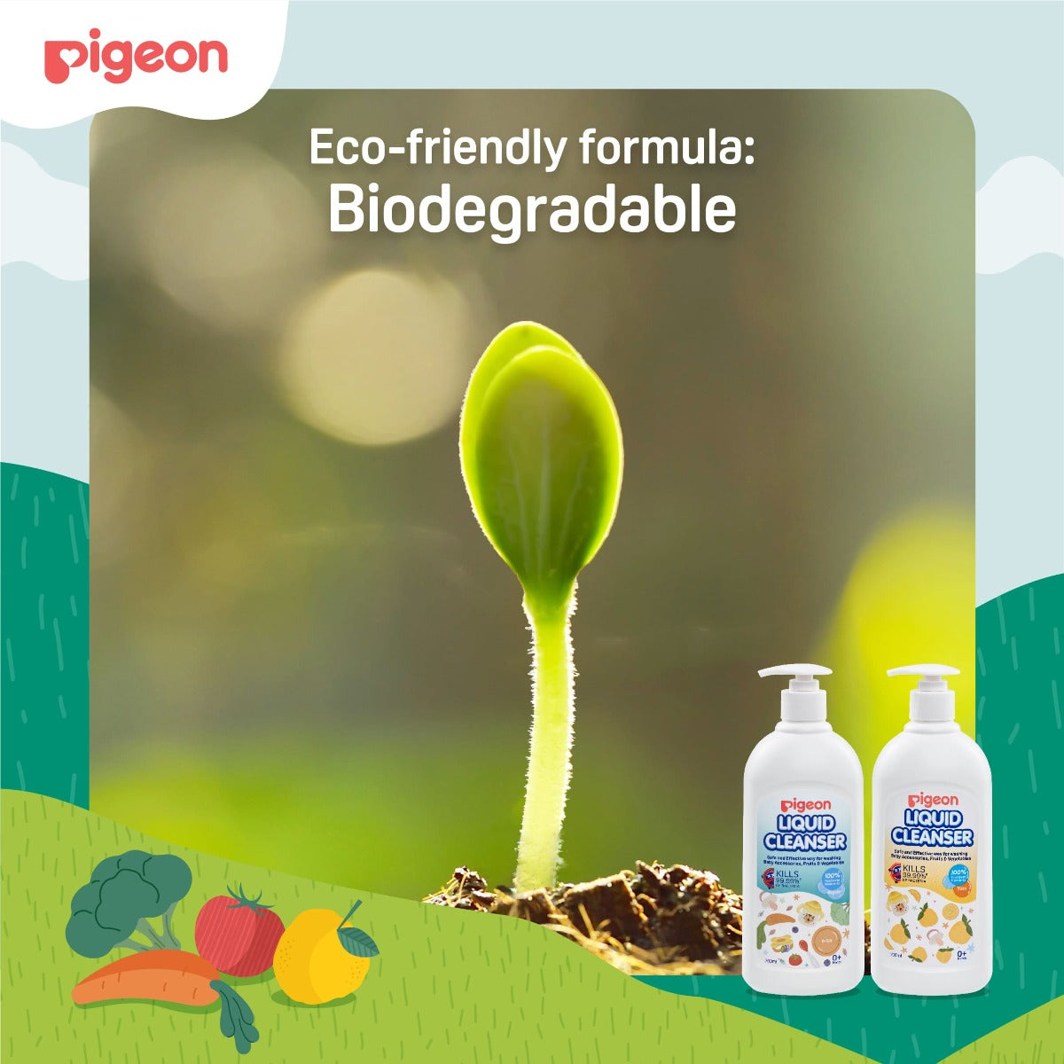 Pigeon Liquid Cleanser, 200ml - Regular (Exp 05/28)