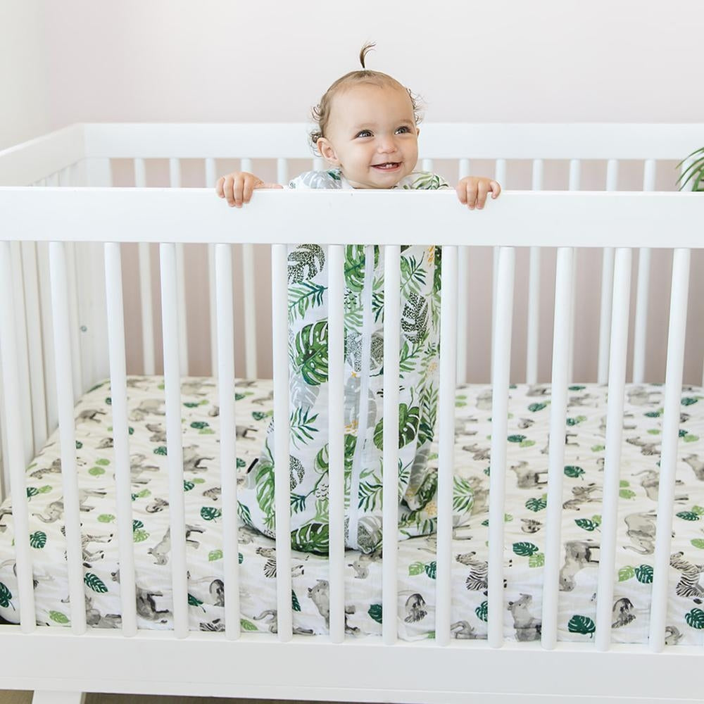 Bebe Au Lait Muslin Bedtime Sleeper - Rainforest