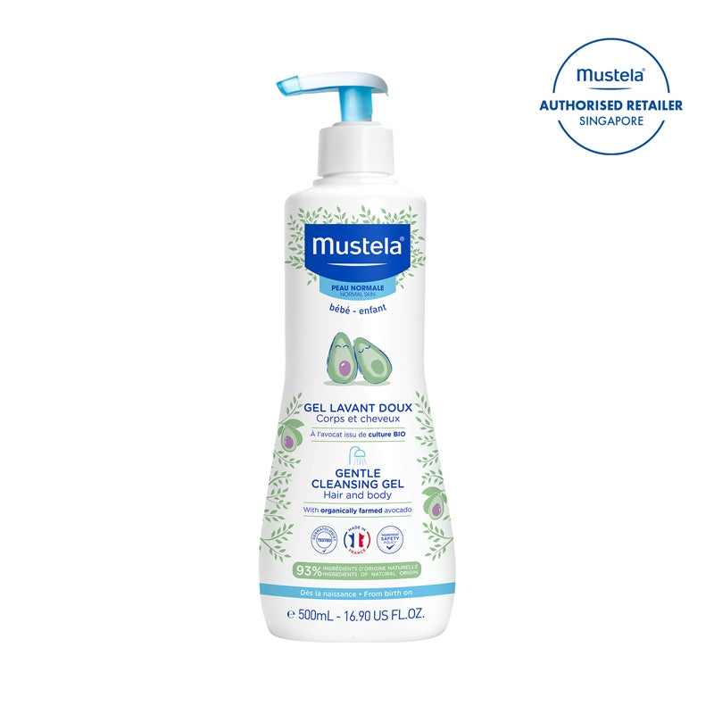 Mustela Gentle Cleansing Gel for Hair & Body, 500ml - Dermo Cleansing Gel (exp 11/27)