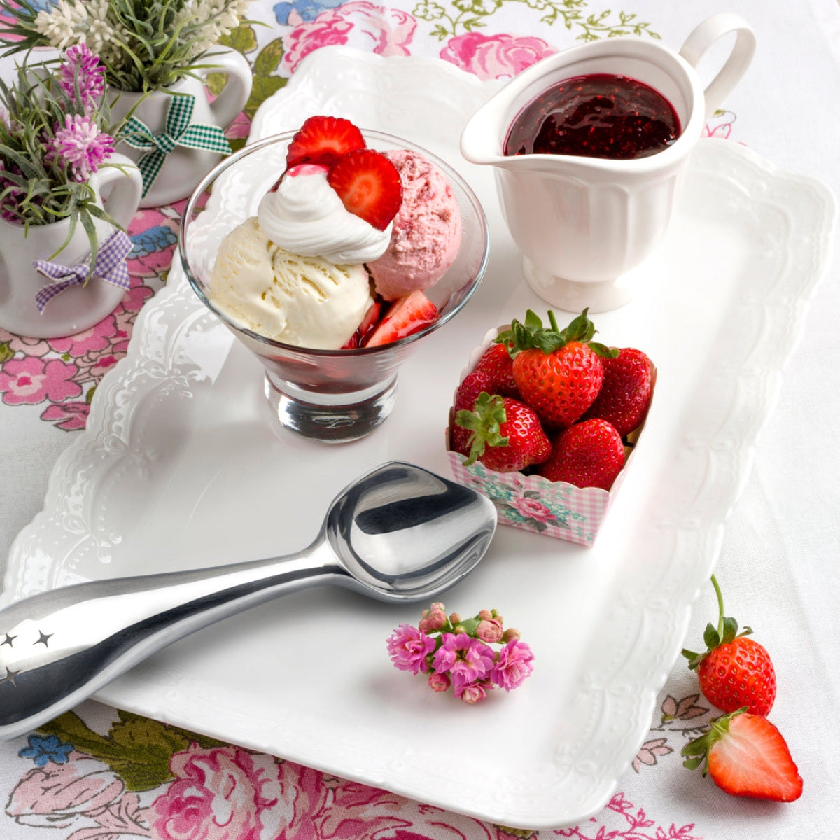 The Midnight Scoop Stainless Steel Ice Cream Scoop