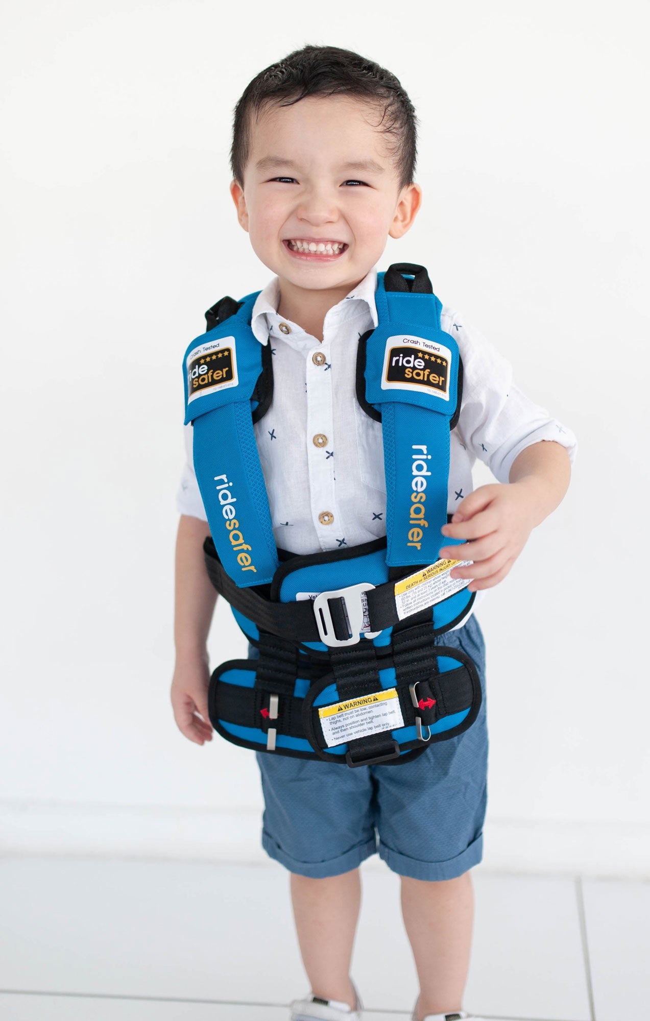 Ride Safer Delight Travel Vest Generaton 5  - Blue (2 Sizes)