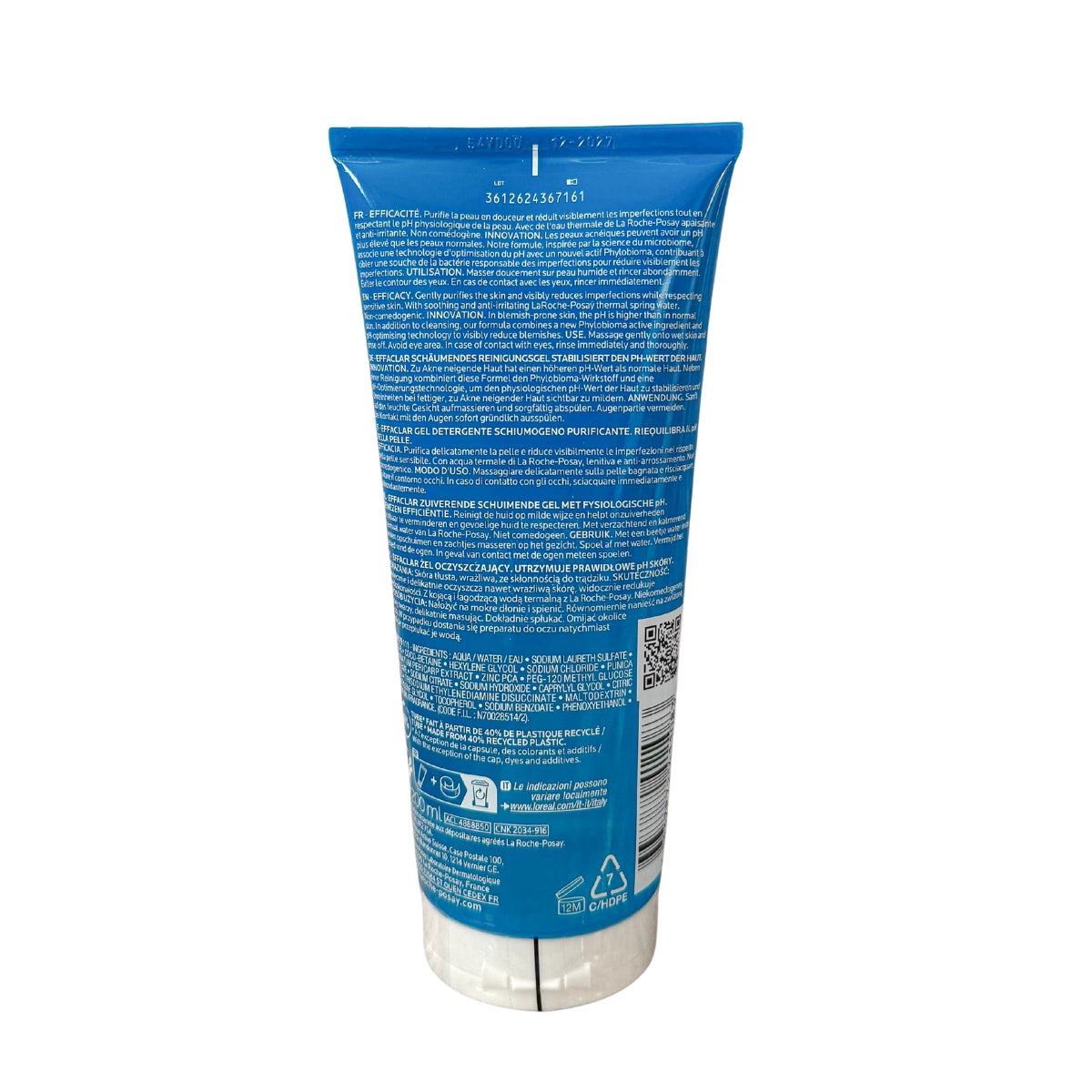 La Roche-Posay Effaclar Purifying Foaming Gel (200ml) - Made in France - Exp 02/27