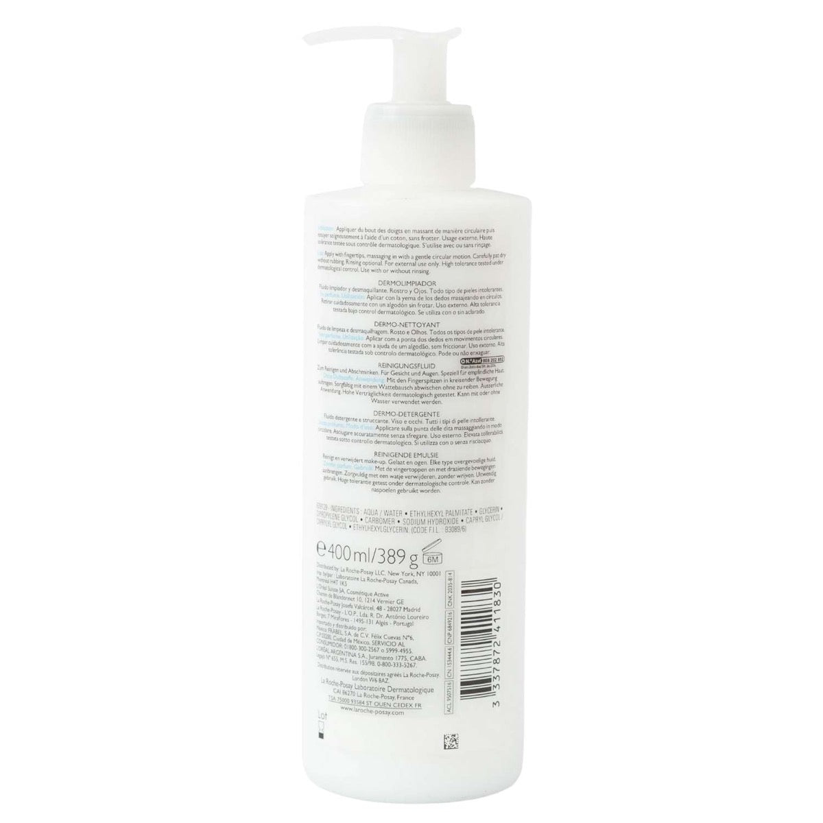 La Roche-Posay Toleriane Dermo-Cleanser (400ml) - Made in France - Exp 12/26