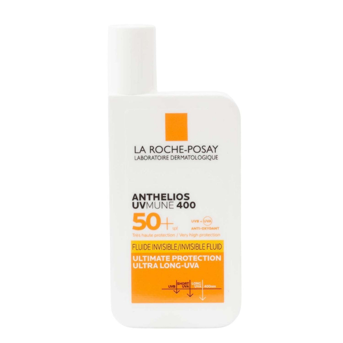 La Roche-Posay Anthelios UVMune 400 Invisible Fluid Sunscreen, SPF50+ (50ml) Made in France - Exp 01/26