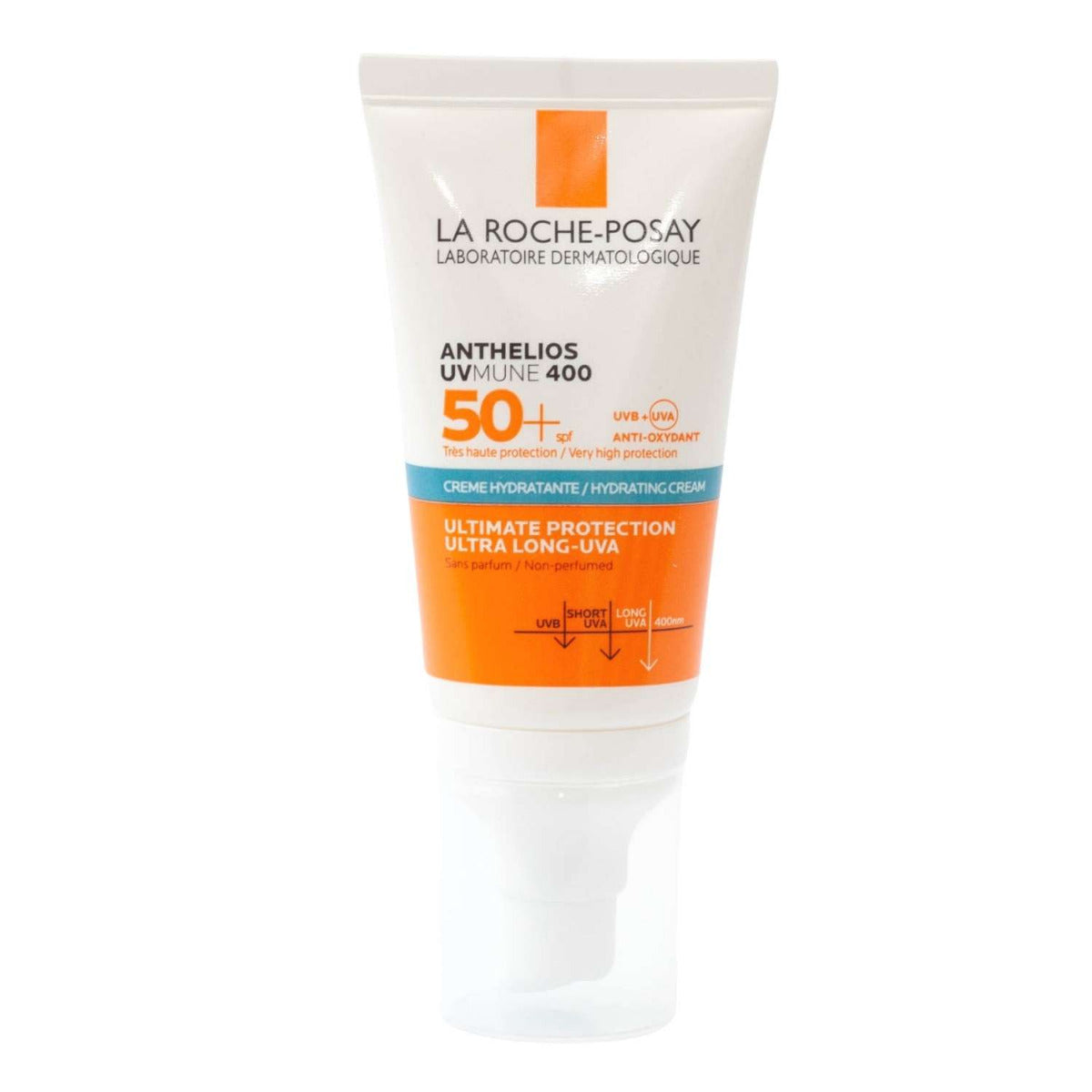 La Roche-Posay Anthelios UVMune 400 Hydrating Cream Fragrance-Free Sunscreen SPF50+ (50ml) - Made in France - Exp 06/26