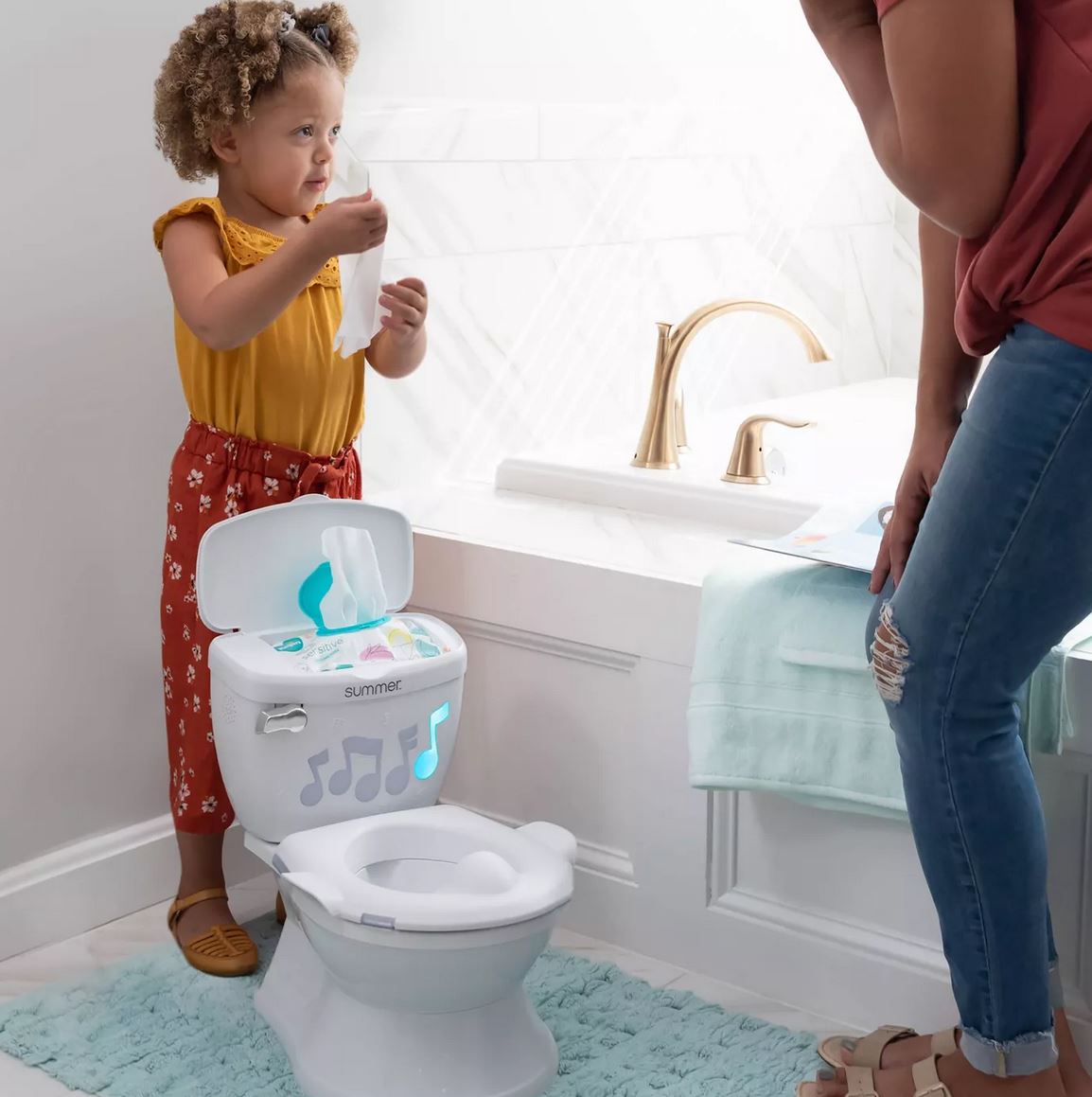 Summer Infant My Size Potty Chair Lights and Songs – White