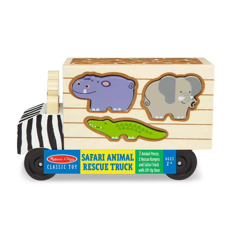 Melissa & Doug Animal Rescue Wooden Shape-Sorting Truck