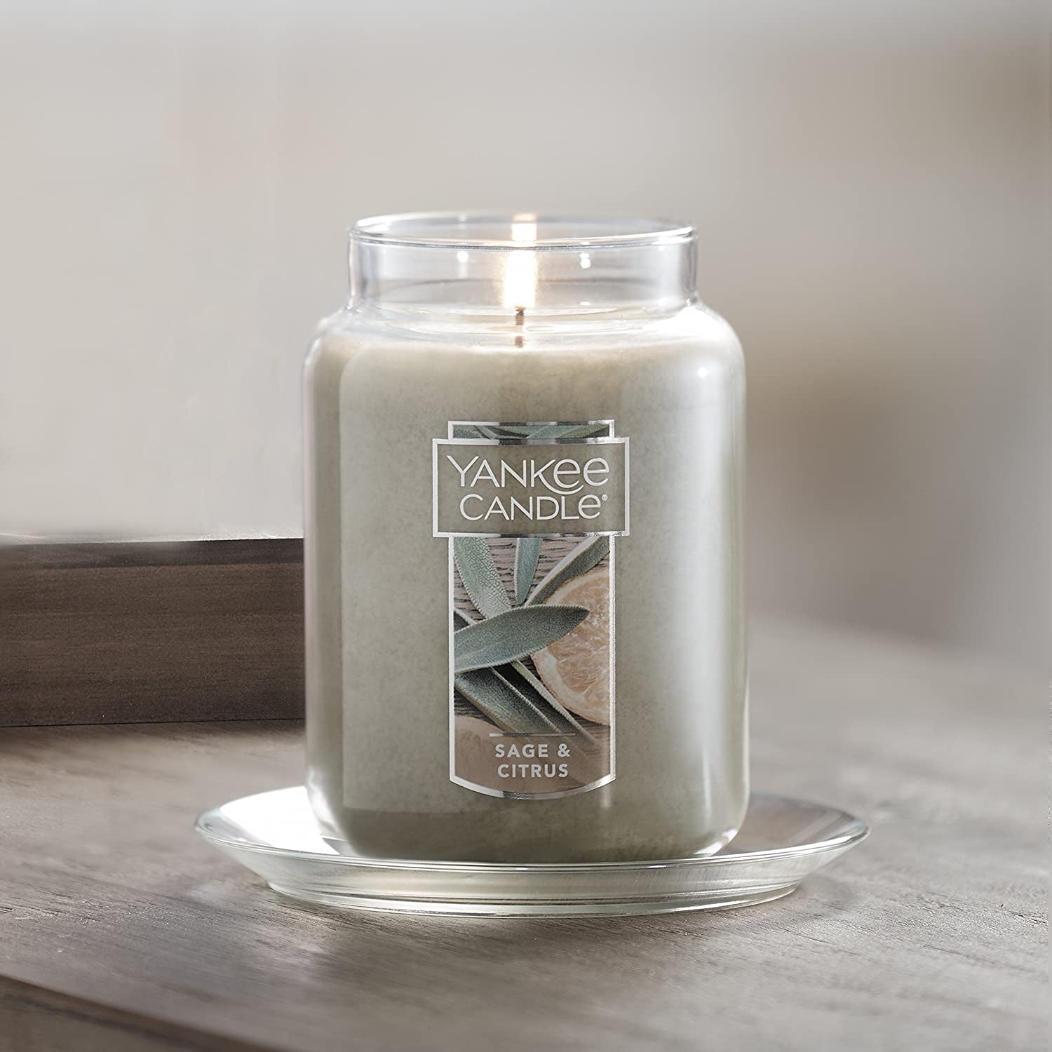 Yankee Candle Large Jar Candle (22oz) - Sage & Citrus