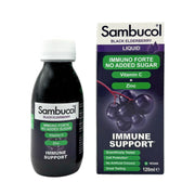 Sambucol Immuno Forte Liquid (No Added Sugar) for 3Y+, 120ml - Exp 12/26
