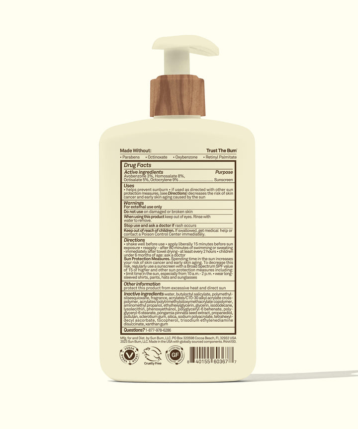 Sun Bum Daily SPF 50 Body Lotion, 237ml (Exp 04/26)