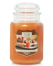 Yankee Candle Large Jar Candle (22oz) - Farm Fresh Peach