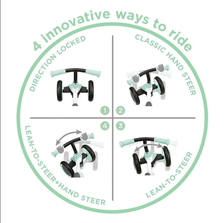 Globber Learning Bike 3-Wheel Balance Bike (3 Colours)