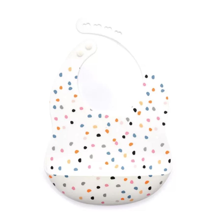 Biomom Silicone Round Baby Bib (8 Designs)