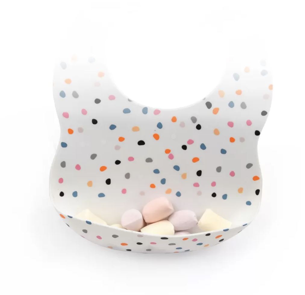 Biomom Silicone Round Baby Bib (11 Designs) - Pupsik Singapore