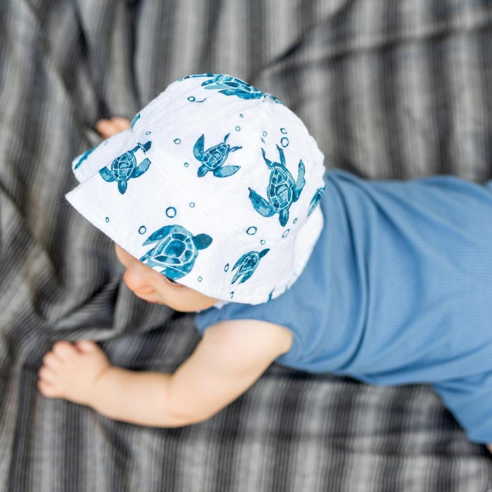 Bebe Au Lait Luxury Muslin Sun Baby Hat (4 Designs) - Pupsik Singapore