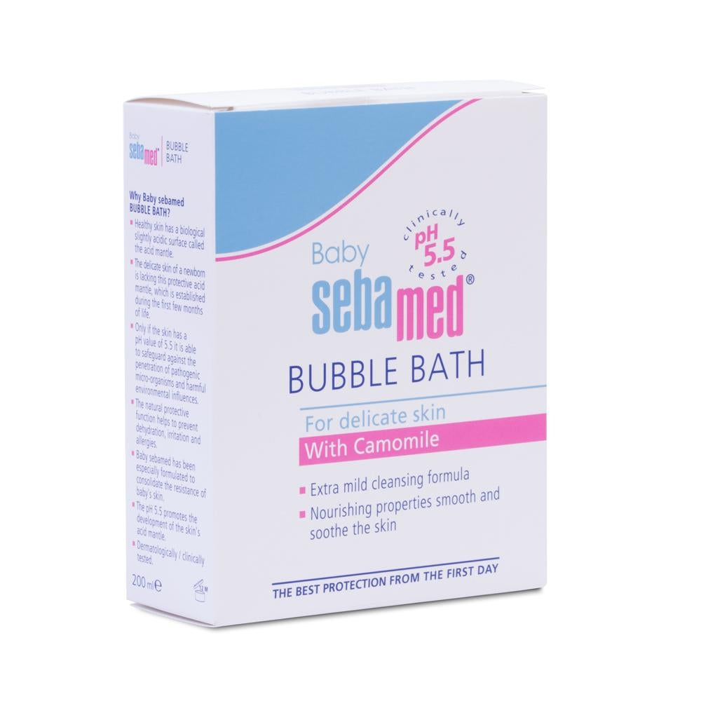 Sebamed Baby Bubble Bath, 200ml (exp 02/27)